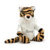 Bashful Tiger with Personalised Cream Jumper