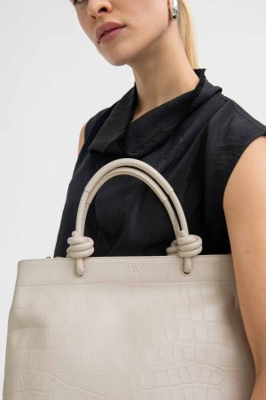 Loop – soft croco bleached sand