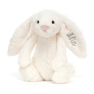 Personalised Bashful Cream Bunny Medium