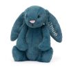 Personalised Bashful Mineral Blue Bunny Medium