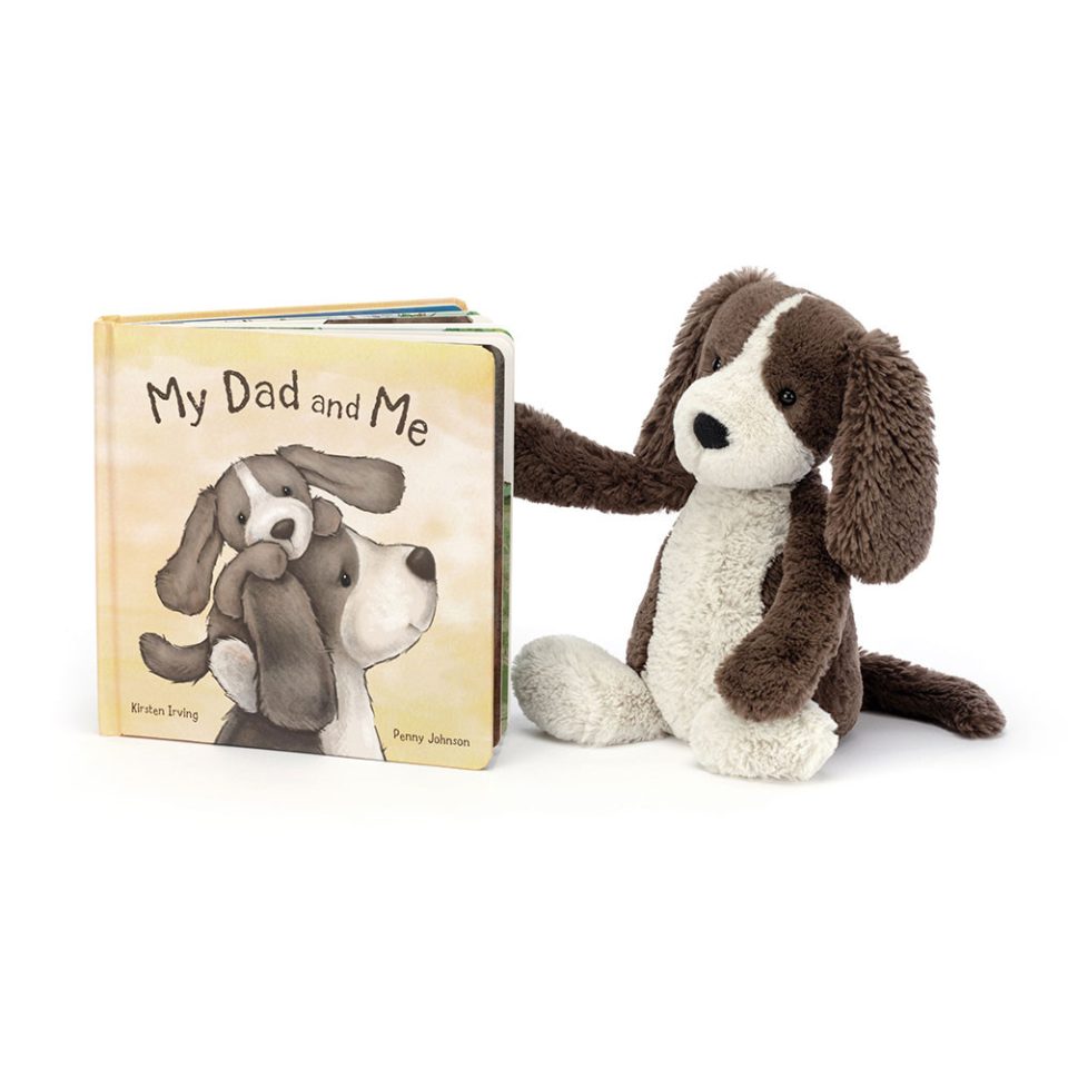 My Dad and Me Book and Bashful Fudge Puppy Medium
